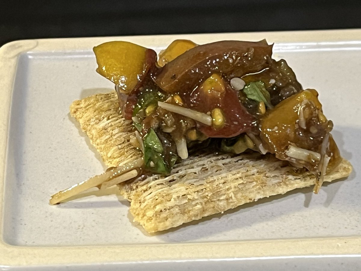I made Bruschetta.  Recipe is on my other social media.