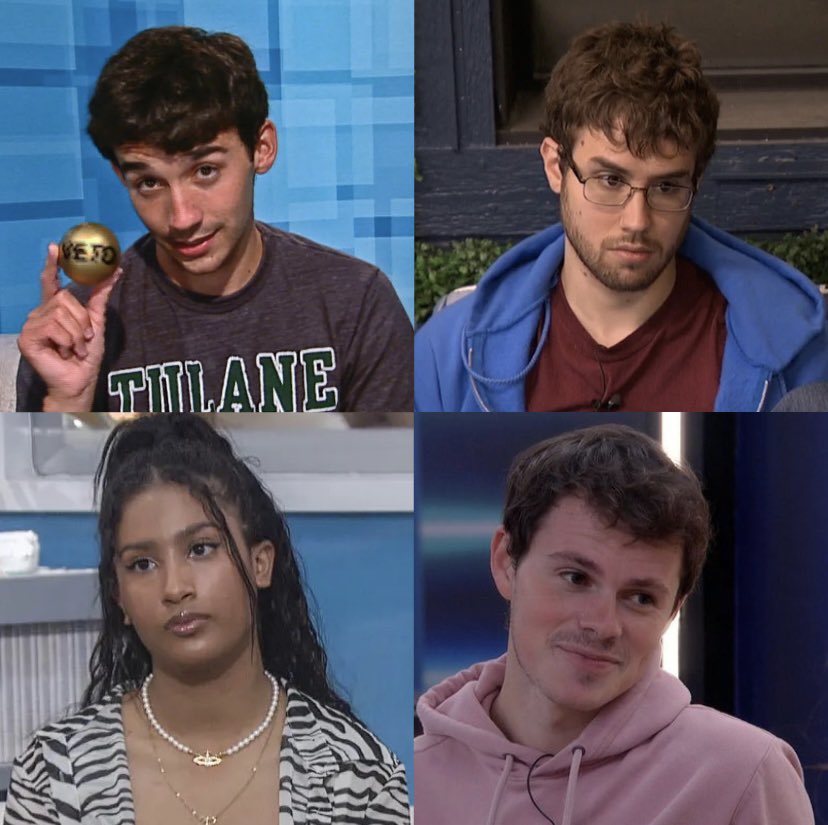 rachelshoh's tweet photo. category is genius college students who won their first hoh during the double eviction #BB25 https://t.co/Z2HNGv8Xla