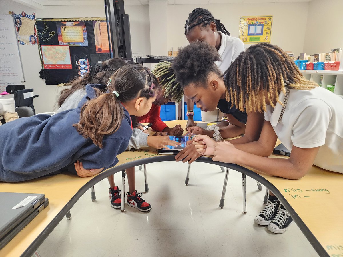 Ms_Strick504's tweet photo. When intervention groups get intense! 🤣 Affixes battle with high engagement during our small group time. @Handley_Panther #5thgrade #digitalELAR I promise these pics are NOT staged 🤣🤣 https://t.co/EKuGEvpC8j