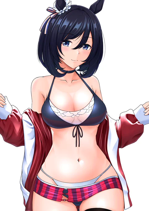 リクエストでトレセンジャージ+水着エイシンフラッシュ描かせていただきました!ご依頼ありがとうございます。Skeb詳細はプロフィールにて#ウマ娘 #エイシンフラッシュ 