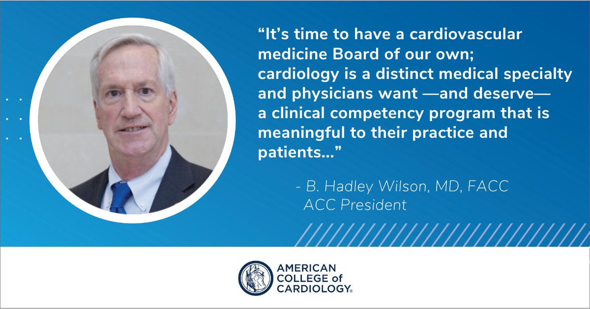 📢 ACC, HFSA, HRS & SCAI are uniting to pursue the creation of a new board for CV medicine. The new Board will replace the current MOC approach w/ a pathway to continuous certification & competency, offering credit for the learning physicians currently do. bit.ly/3LUZj9d