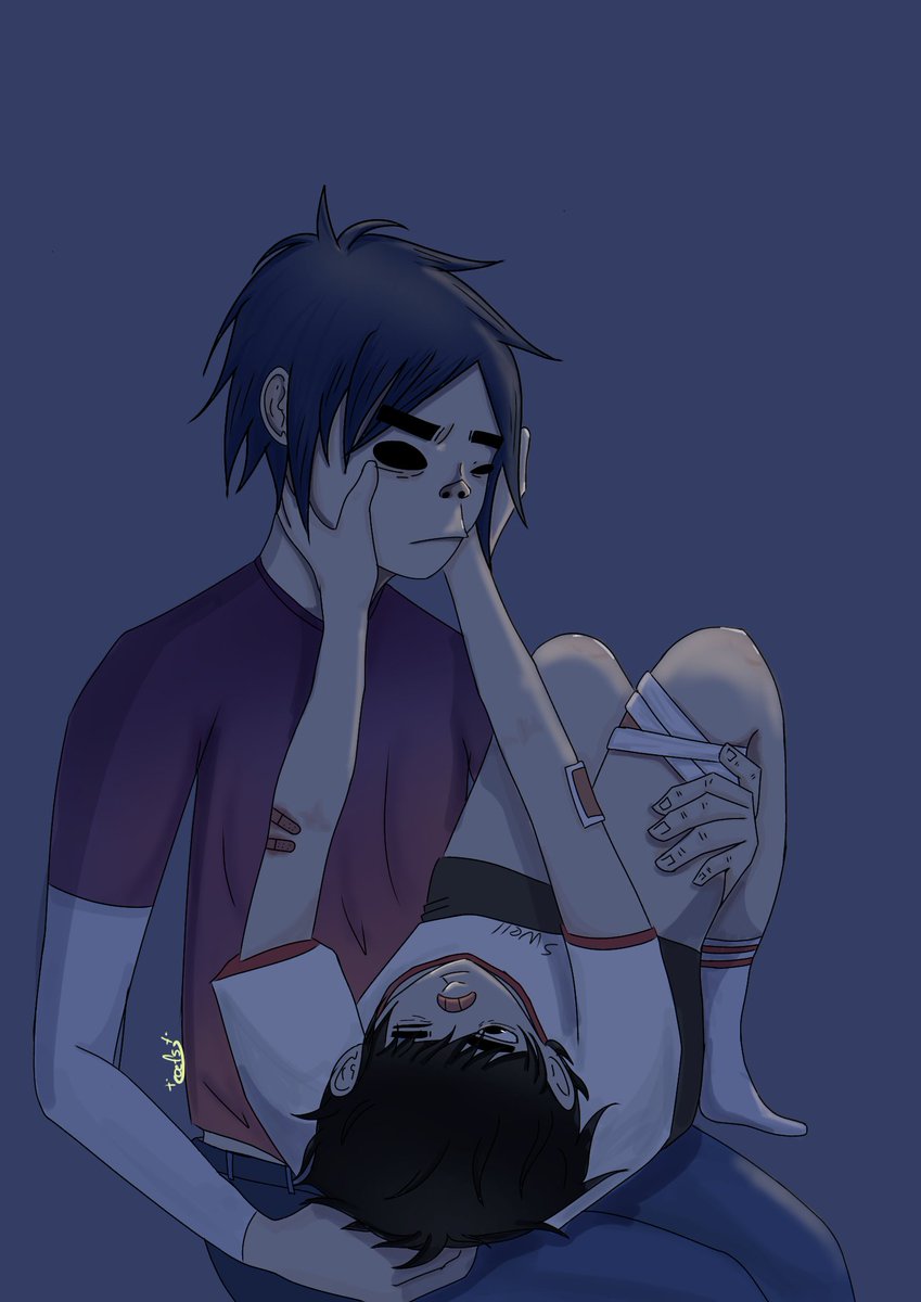 oefss's tweet photo. In My AU, 2D it's the Murdoc's protector...
#studoc #gorillaz #Gorillazfanart #murdocniccals #2Doc #2D #stupot #fanart https://t.co/IUlt5gsI4l