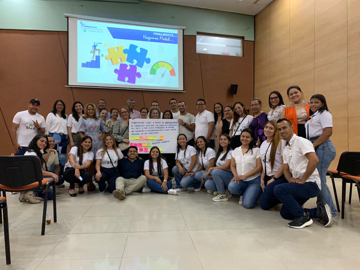 innovalabBC's tweet photo. Maravillosa jornada con el equipo del #SIGA del @SenaAtlantico ayudándoles a encontrar el Propósito Superior de la entidad y hallar dónde deberían estar centrados los esfuerzos de medición estratégica! #strategy #purpose #measure #kpi #innovalabbc @Jackierojass11 @RoxanaPorto https://t.co/2zXO8nRSVz