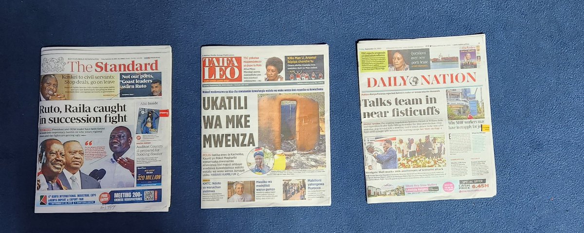 Habari kuu katika magazeti Nchini.
#Jambokenya 
#RadioNumberOne