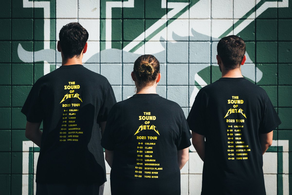 JFKBands's tweet photo. #JFKMB 2023 show shirt reveal! #TheSoundofMetal https://t.co/GTroT229xj