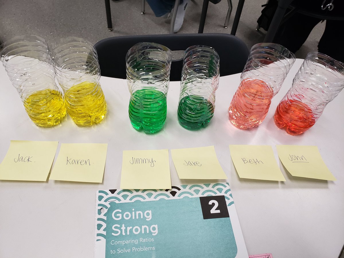 Meghan McGregor (@meghanmcgregor6) on Twitter photo My 6th graders were "Going Strong" drinking lemonade and exploring qualitative and quantitative ratio relationships today!
<a href="/carnegielearn/">Carnegie Learning</a> <a href="/TRod_Math13/">Tiana Rivera (Rodriguez)</a> <a href="/JBrown_MathTalk/">J. Brown</a> <a href="/pdevans01/">Phoebe Pruitt</a> My 6th graders were "Going Strong" drinking lemonade and exploring qualitative and quantitative ratio relationships today!
<a href="/carnegielearn/">Carnegie Learning</a> <a href="/TRod_Math13/">Tiana Rivera (Rodriguez)</a> <a href="/JBrown_MathTalk/">J. Brown</a> <a href="/pdevans01/">Phoebe Pruitt</a>