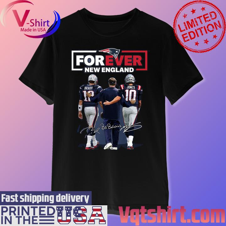 StoreVqt's tweet photo. Forever New England Patriots Tom Brady Bill Belichick and Jonathan Jones signatures shirt
Buy It : https://t.co/DiFPTsJW9e
Home : https://t.co/b01CJyqiQD https://t.co/5Bqrdv1UjG