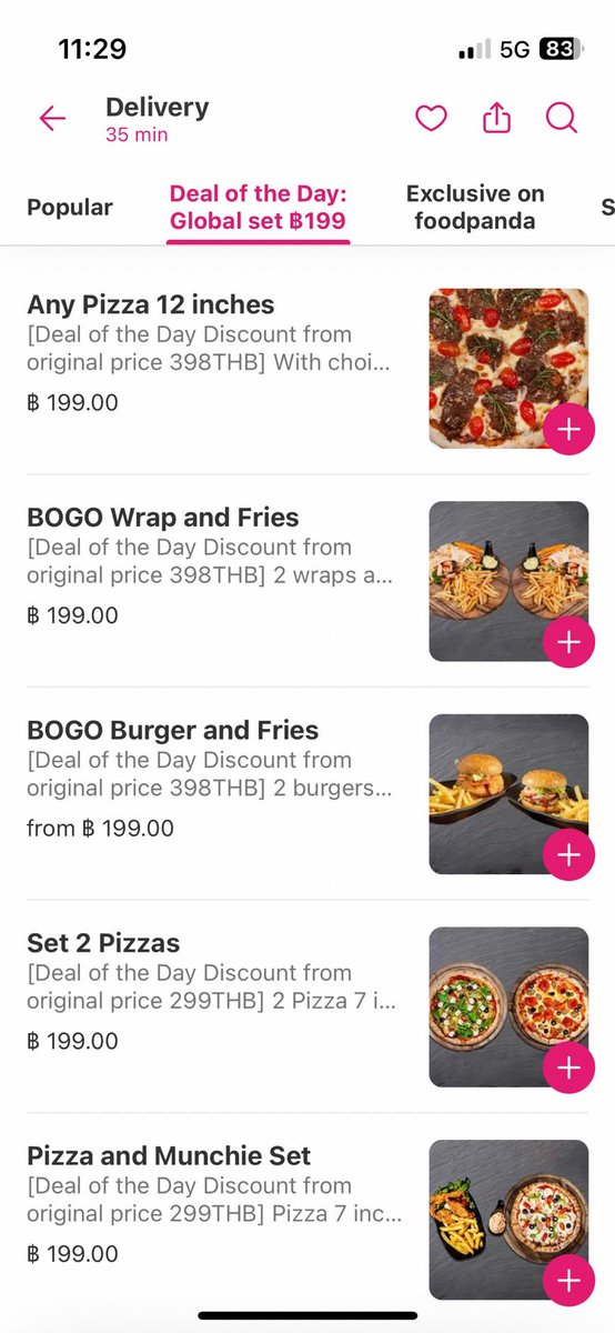 DekChubby2020's tweet photo. อันนี้เด็ดมาก ดีลเด็ดประจำวัน ของ foodpanda จะสั่งอาหารวันไหนก็ลดคุ้มแบบจุกๆ นี่ได้พิซซ่ามาในราคาแบบมิตรภาพสุด อิ่ม คุ้ม ง่าย ส่งไวต้องยกให้เค้าเลย ใครกำลังหาสั่งอาหาร แนะนำว่าลองกดเข้าไปในแอพเลย เค้ามีร้านอร่อยดังๆ ปังๆ เข้าร่วม สั่งได้ทุกวันแบบไม่ต้องกลัวซ้ำดีล #foodpandaTH #ดีลเด็ดประจำวัน