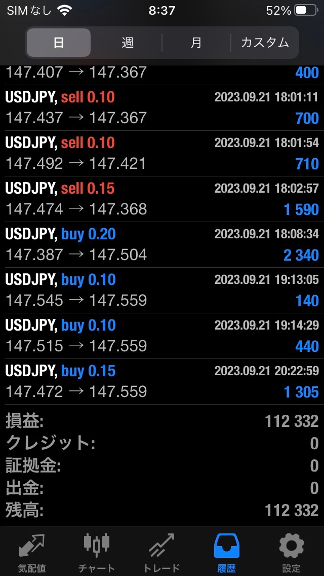 ✨️最新作EA✨️
🌹アデリア シェドゥ－ブル🌹

🐥9/21の収支報告

💎取引通貨:GOLD
10万運用0.01lot
¥  55,806

🌸取引通貨:USD/JPY
10万運用0.01lot 
¥  112,332

✅全通貨対応
✅攻撃型＆厳選型の
     2ロジック

#ad
#自動売買
#ゴールドEA

オープンチャット👇
line.me/ti/g2/j-iTTK_q…