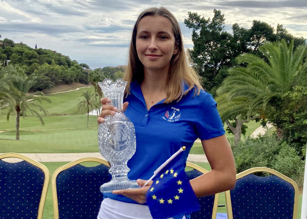 DipuEsport's tweet image. 🥇Rocio Tejedo, campeona de la Junior Solheim Cup con el equipo europeo 👏🏽 La próxima semana representará al equipo Europeo en la Júnior Ryder Cup 🔝

#orgulldeCS #CSEscenarioDeportivo @dipcas