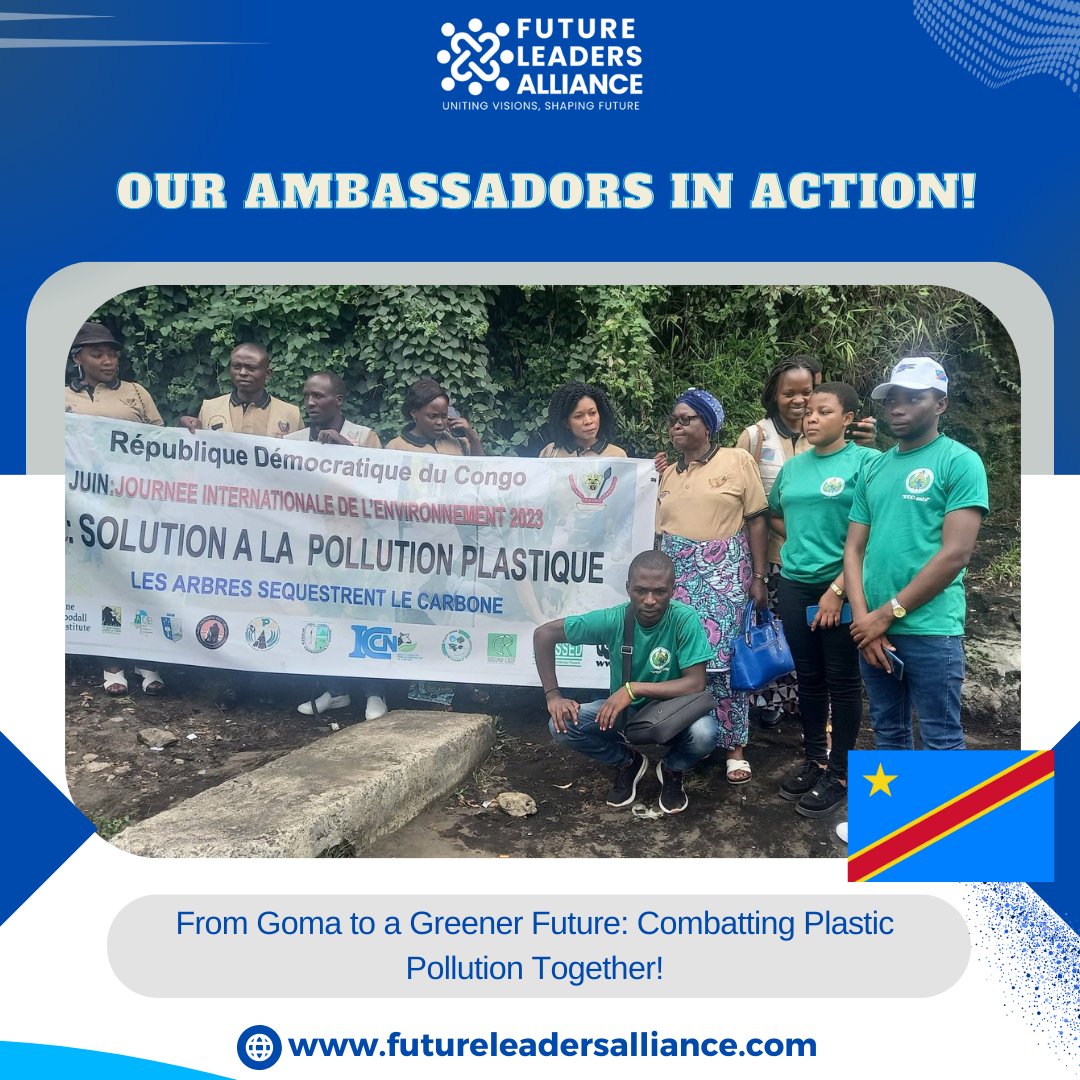 futureleaders90's tweet photo. The remarkable efforts of our dedicated Country Ambassador from Congo, Innocent MWENDO TUYISENGE! He recently took part in the International Environment Day event in Goma, where the spotlight was on combatting plastic pollution
#FutureLeadersAlliance #InternationalEnvironmentDay https://t.co/AJz2ljCgCl