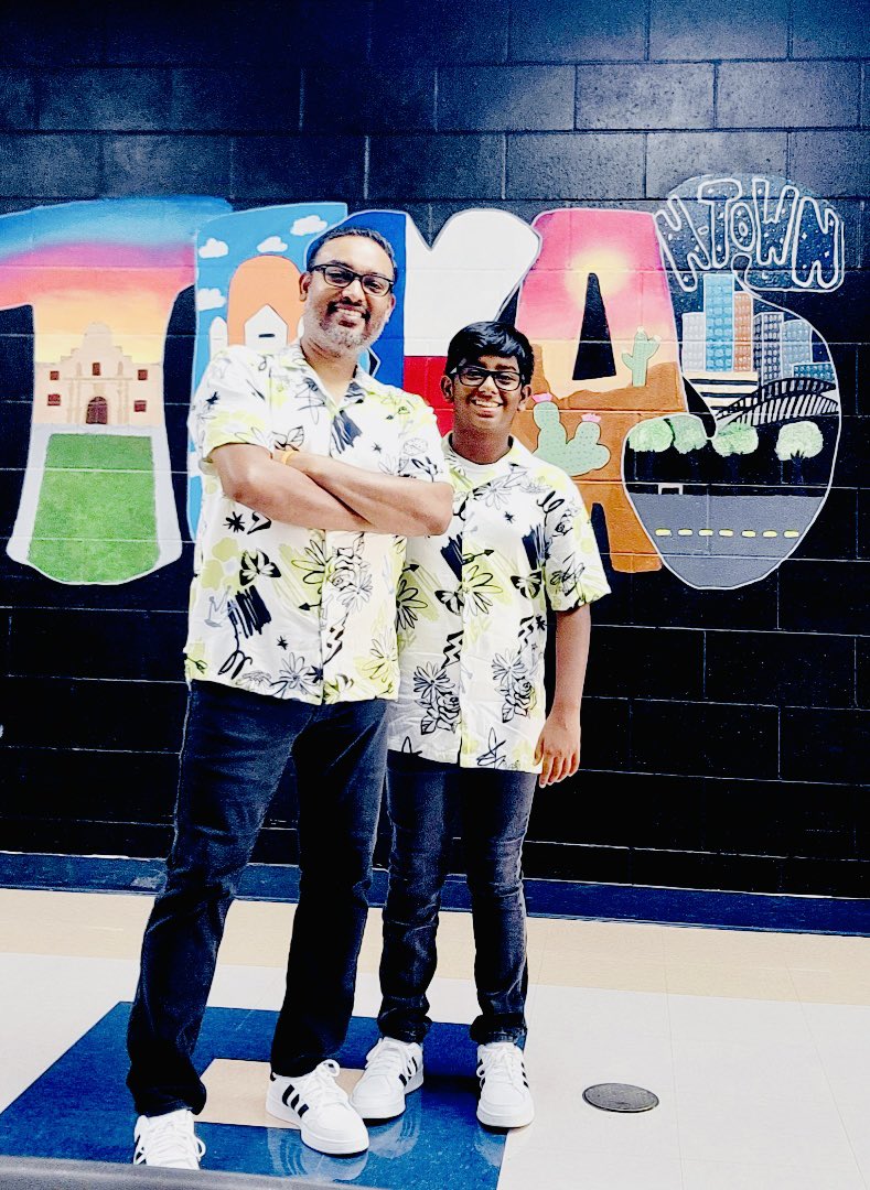 BerryMiller_JH's tweet image. Day 3 of @DawsonHighSchl #SpiritWeek was #TwinDay! So, so much fun! Pairs were popping up like #poptarts! 🤣  ❤️💙🐾👯‍♀️ #Believe #WeAreMiller