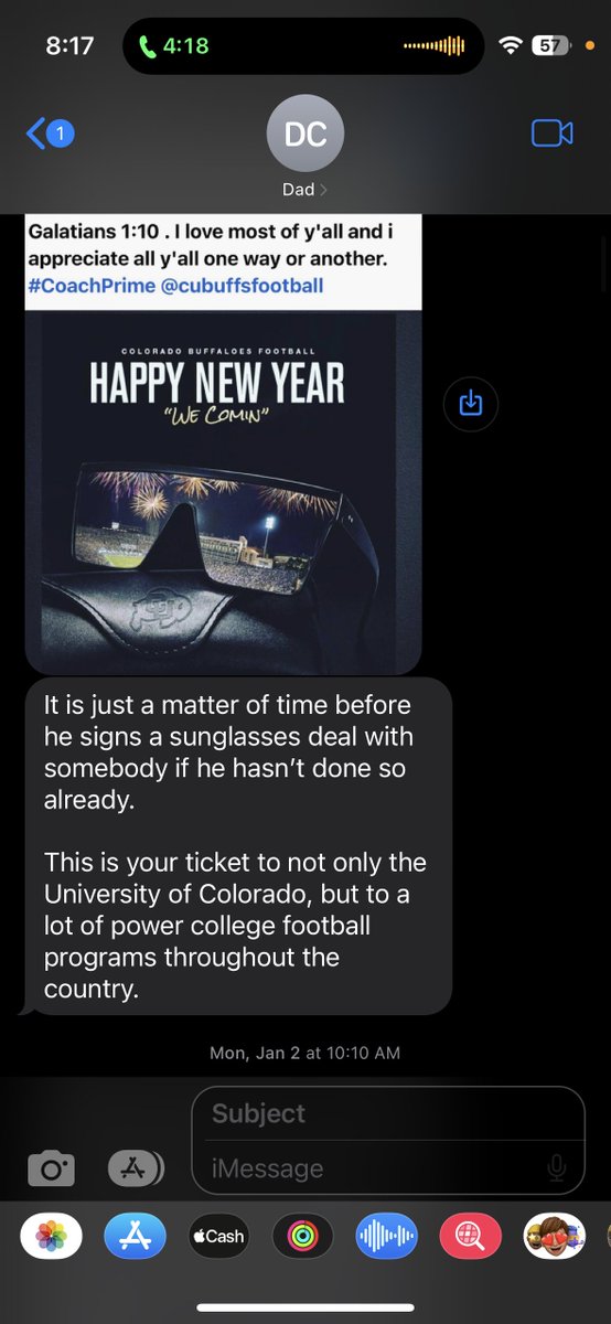 shaderator's tweet image. Thank you pops for putting @DeionSanders on my radar. You are about to witness the most iconic relationship in sunglasses unfold. // #WeComing