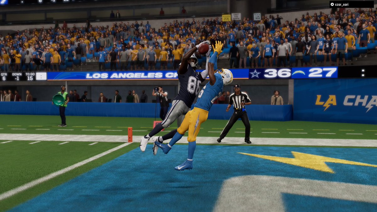 MEL_Cowboys's tweet photo. In a potential game of the year, we get the win on the road in LA 36-27 against the Chargers! With secs left we throw up a Hail Mary to Ceedee and he brings it in! One of the most stressful but enjoyable games we’ve ever been involved in, luckily next week is the bye! https://t.co/UuxQu4Kj44