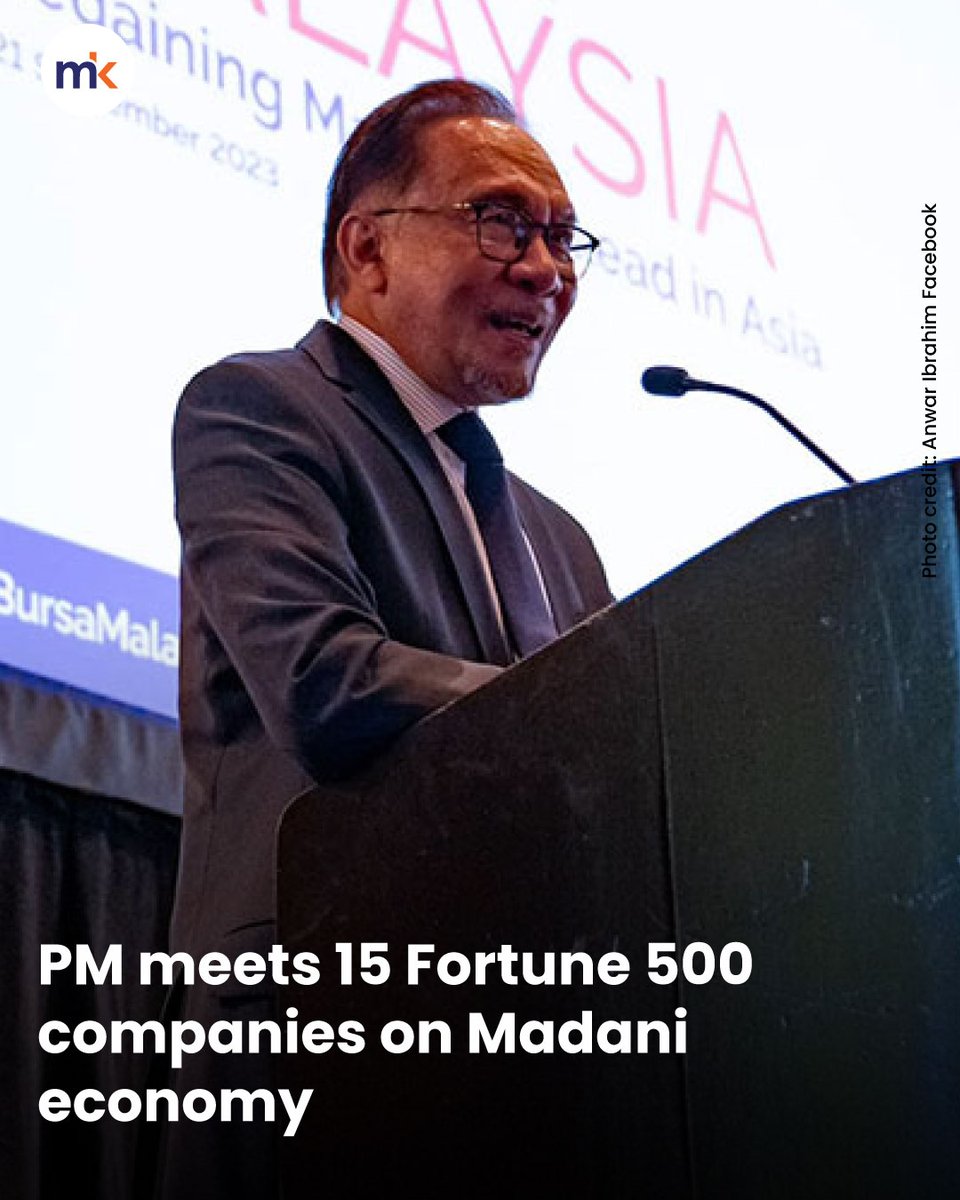 malaysiakini's tweet photo. Prime Minister Anwar Ibrahim has engaged with 15 United States Fortune 500 companies, including Airbnb, Amazon, Amazon Web Services, Boeing, ConocoPhillips and Kimberly-Clark, to attract foreign direct investments (FDI) to Malaysia.

Full story: https://t.co/TSKkub8Owr https://t.co/vo1xPwdBwi