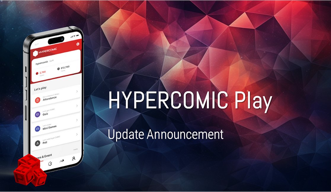 🔰금일 하이퍼코믹 App 업데이트 안내

🕒점검시간
9월 22일 14:00 - 15:00 (KST)

💡주요내용

- 이용자 UI 개선

- 이용자 Tool 개선

- 별점 시스템 도입 (1점~5점)
* 참여유저 평점 1회당 10 CUBIC 제공

- 좋아요 CUBIC 보상 변경
* 25 CUBIC ▶ 20 CUBIC
* 별점 시스템 중복 보상 가능
