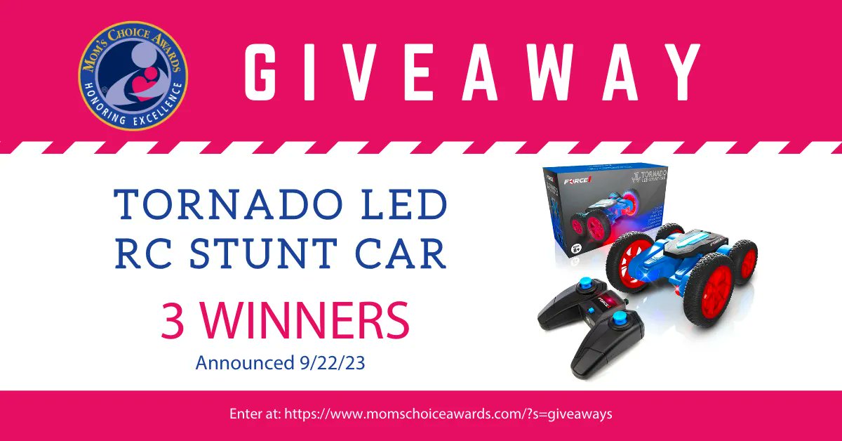 MomsChoiceAward's tweet photo. ππͺοΈ#GIVEAWAY ALERT!πͺοΈπ Get ready to rev up your excitement! Enter for your chance to win the award-winning "Tornado LED Car" by @shopforce1rc! 3 winners will be announced on 9/22. Good luck! π Enter hereπ https://t.co/PZRMB5UCSF
#TornadoLEDGiveaway #RCCarFun #GiveawayAlert https://t.co/USvkFImtcS