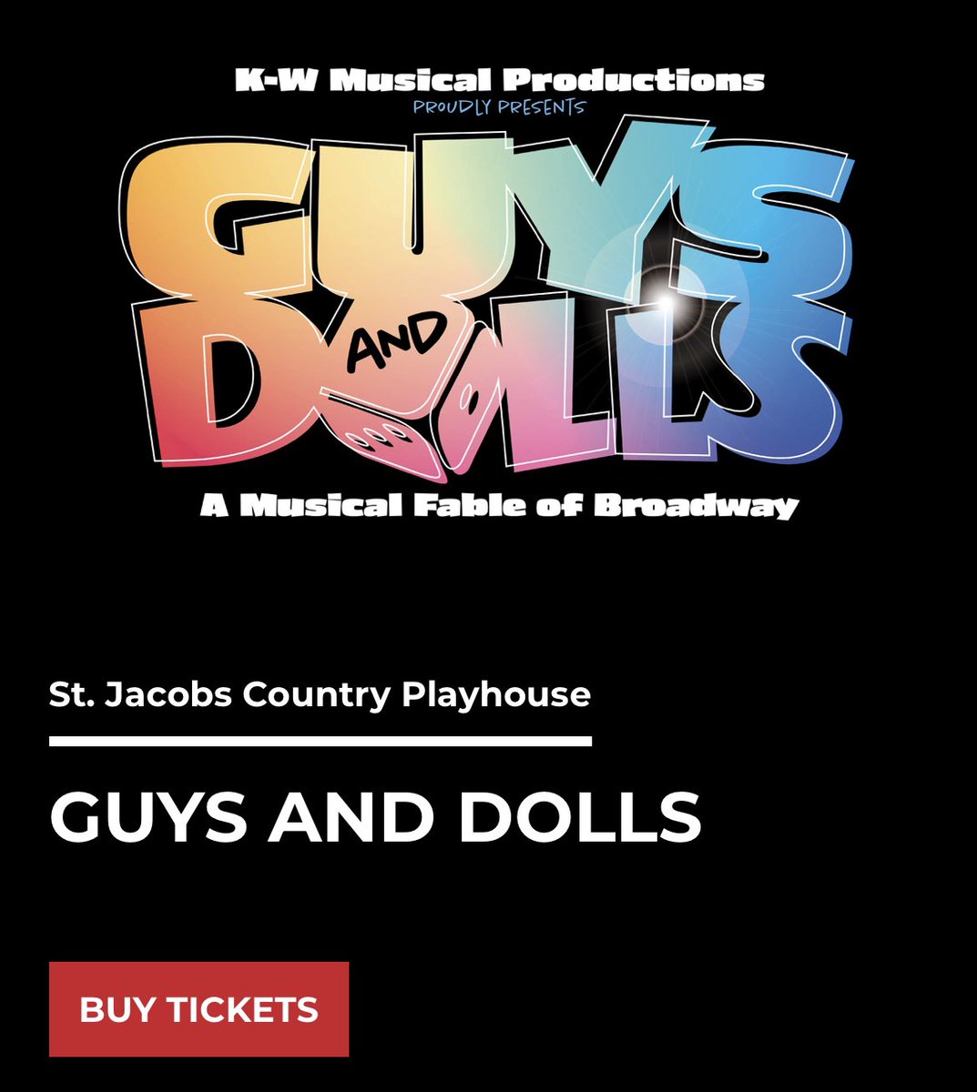 Tonight was our opening performance of Guys &amp; Dolls, with K-W Musical Productions! 😍❤️🎶 I’m so proud and excited to share the stage with my Dad in this show. #CommunityTheatre ❤️🎭🎶 Link for tickets: ticketcentrecanada.com/shows/guys-and…