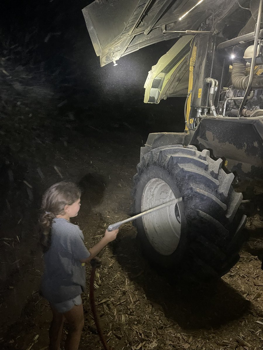 She INSISTED on helping blowing off my cutter.