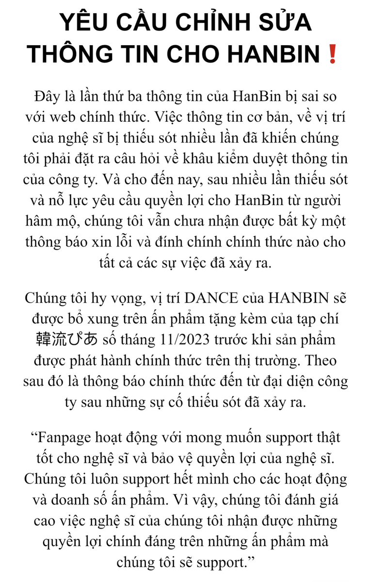 HANBINvn - Only For Ngo Ngoc Hung tweet media