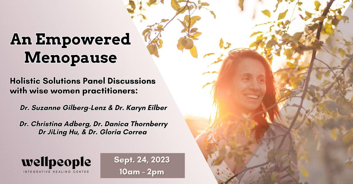 Want to join an open, honest and medically accurate discussion about menopause and hormone therapy?  @wellpeoplehealing is hosting an EMPOWERED MENOPAUSE 👊event this Sunday, Sept 24. Register at eventbrite.com/e/an-empowered…