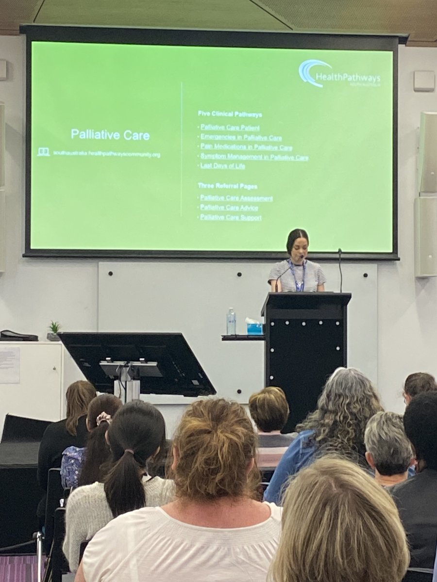Thank you to Healthpathways, @palliAGED and @CareSearch for providing our attendees with information, tools and resources to help support those providing #PalliativeCare. #ANMFSA #Education