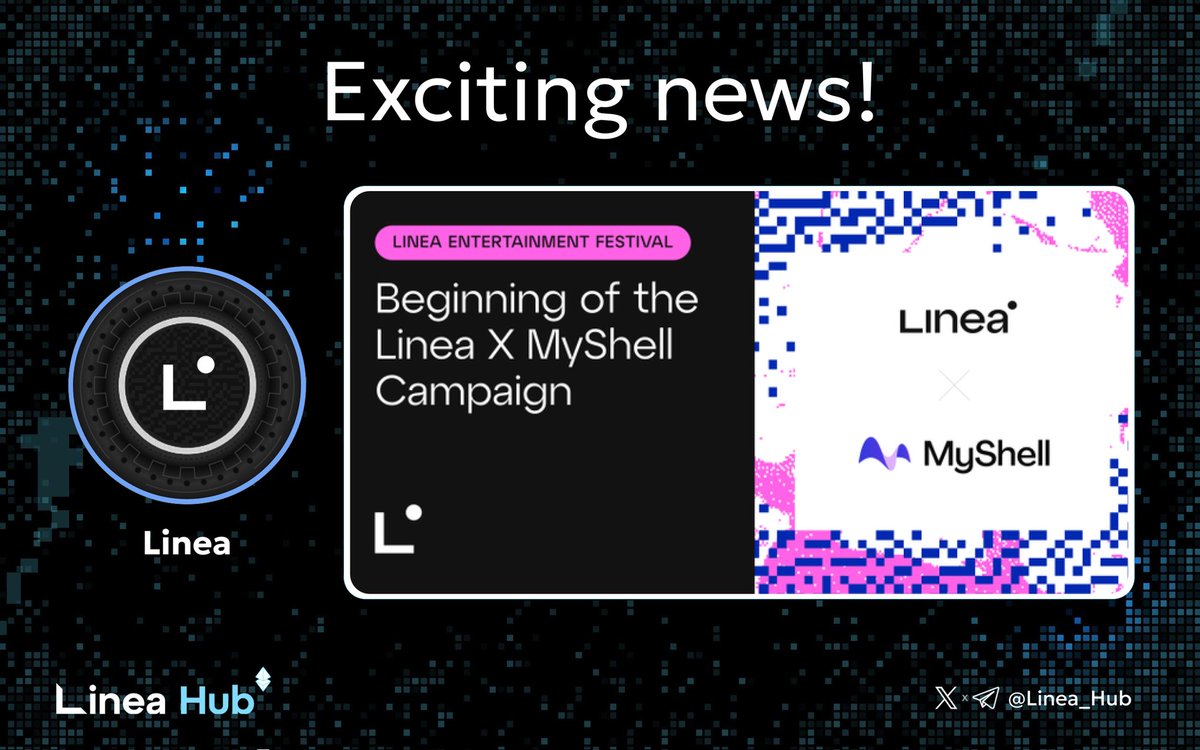 bsc_hub_'s tweet photo. 🔥 Exciting news! 🚀
Join the @LineaBuild x @myshell_ai sub-campaign now!
⏰ Running from Sept 18 to Sept 30.
🎁 Top ranks win #LineaETH rewards and exclusive #NFT badges.
Get in on the action! 🌟 #Linea https://t.co/RWcb0tLZfm