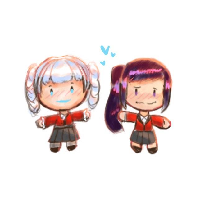MayaMomobami's tweet photo. Quick chibi kirasaya doodle!
#Kirarimomobami #Kakegurui #SayakaIgarashi #sayaka #kirari #kirasaya https://t.co/aIUqhAMPn2