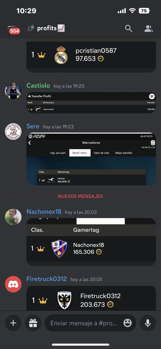 Arrancamos con el pie derecho en el grupo de tradeo ✅

pregunten por cupos en dm que se acabann📩 

<a href="/FutAR_Trader/">FutAR-Trader🇦🇷</a>