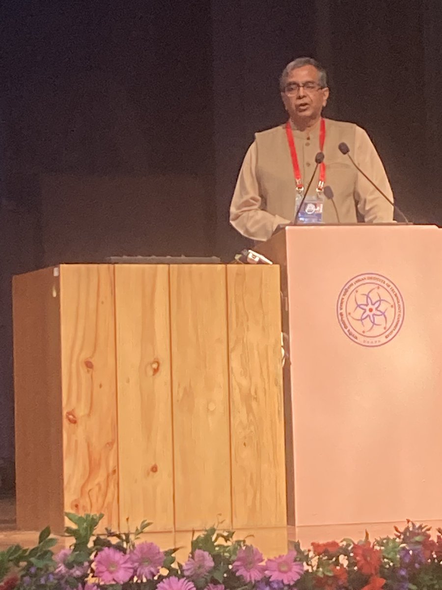 rockfordashish's tweet photo. Dr K Shrinath Reddy giving key note address in IAPACON 2023 at IIT Gandhinagar . #IAPA #IAPAE https://t.co/MNGdLvJLGA