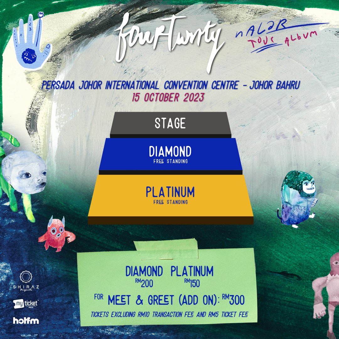 Orang Johor yang pernah ke Malam Galau atau Aku Muzik Kamu, ini acara seterusnya untuk korang.

Fourtwnty Nalar Tour Live in JB!

Tapi kalau nak cuba menang sepasang tiket Platinum, boleh;

- Repost tweet ini
- Like tweet ini
- Wajib follow <a href="/ShirazProjects/">EXISTS REUNION UNPLUGGED</a> 

Hari Rabu (27