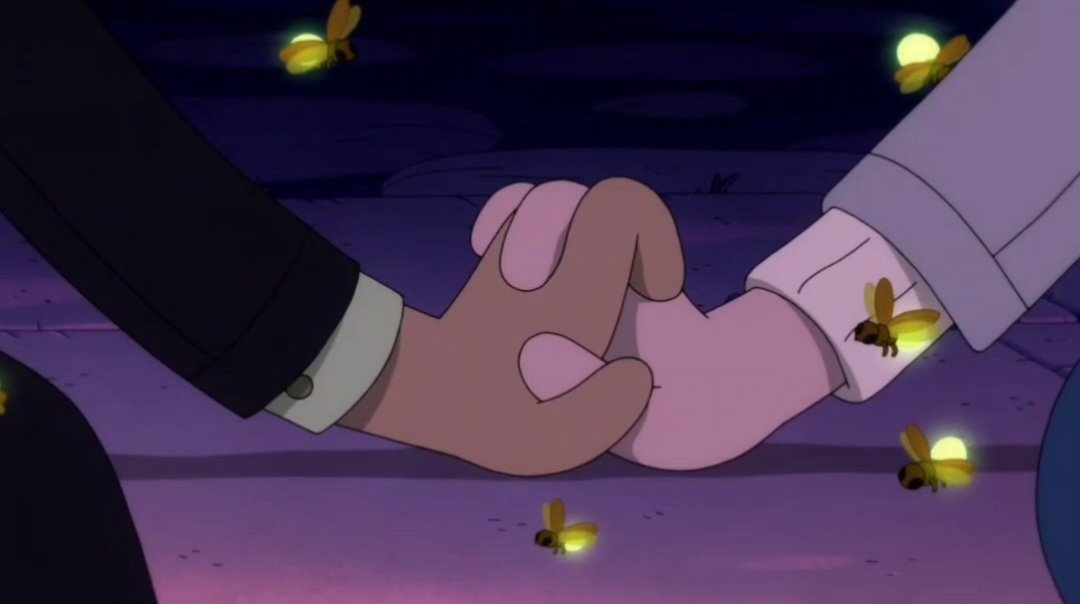 ElasticMud's tweet photo. theres something so ungodly tender about the whole extended petrigrof backstory scene, especially coming from the couple who are known to smorch it the FUCK up every single time they're on screen together in ooo, not even kiss but simply REVEL in the intimacy of touch. im SICK. https://t.co/UzYw0bQ4EK