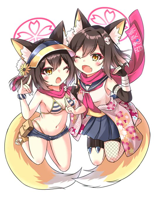 🦊🦊「「忍法!!分身の術!!」」 