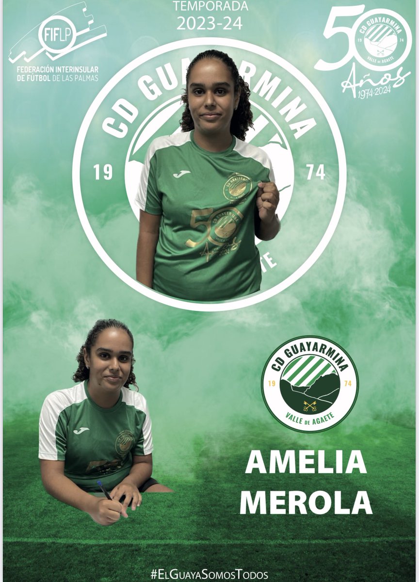 CGuayarmina's tweet photo. 💚✅FEMENINO 23-24✅💚

Amelia Merola, que a pesar de ser de categoría infantil, se incorpora a nuestro Femenino con la idea de aprender conceptos e ideas para destacar en este deporte .

#Amelia2 https://t.co/ayK7qCx4Bn