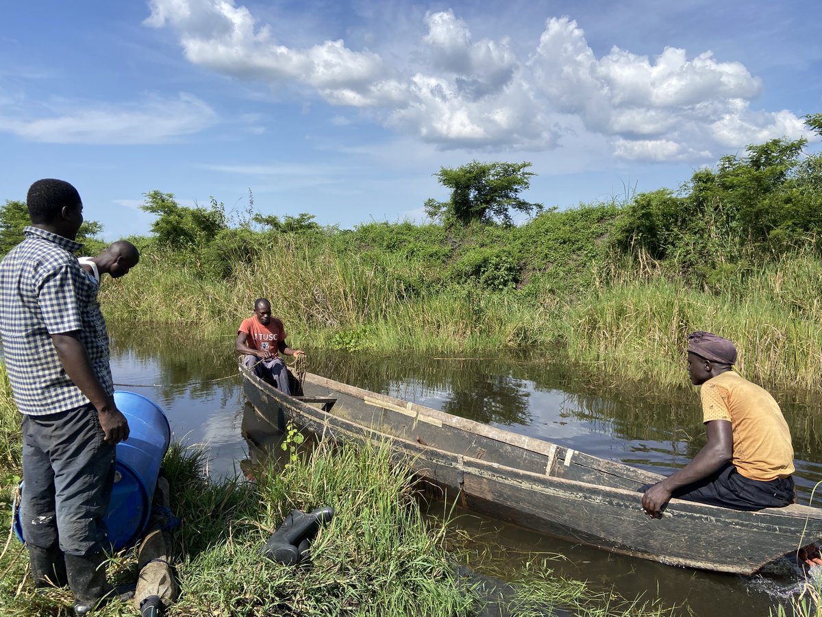 Over the last 2 years, our water system has had challenges from the rising lake levels. This led us to excavate a dam which also came with clay problems to our pumps. 
Yesterday we shifted the system to a clay free part of the channel with our dedicated staff. #water #farming
