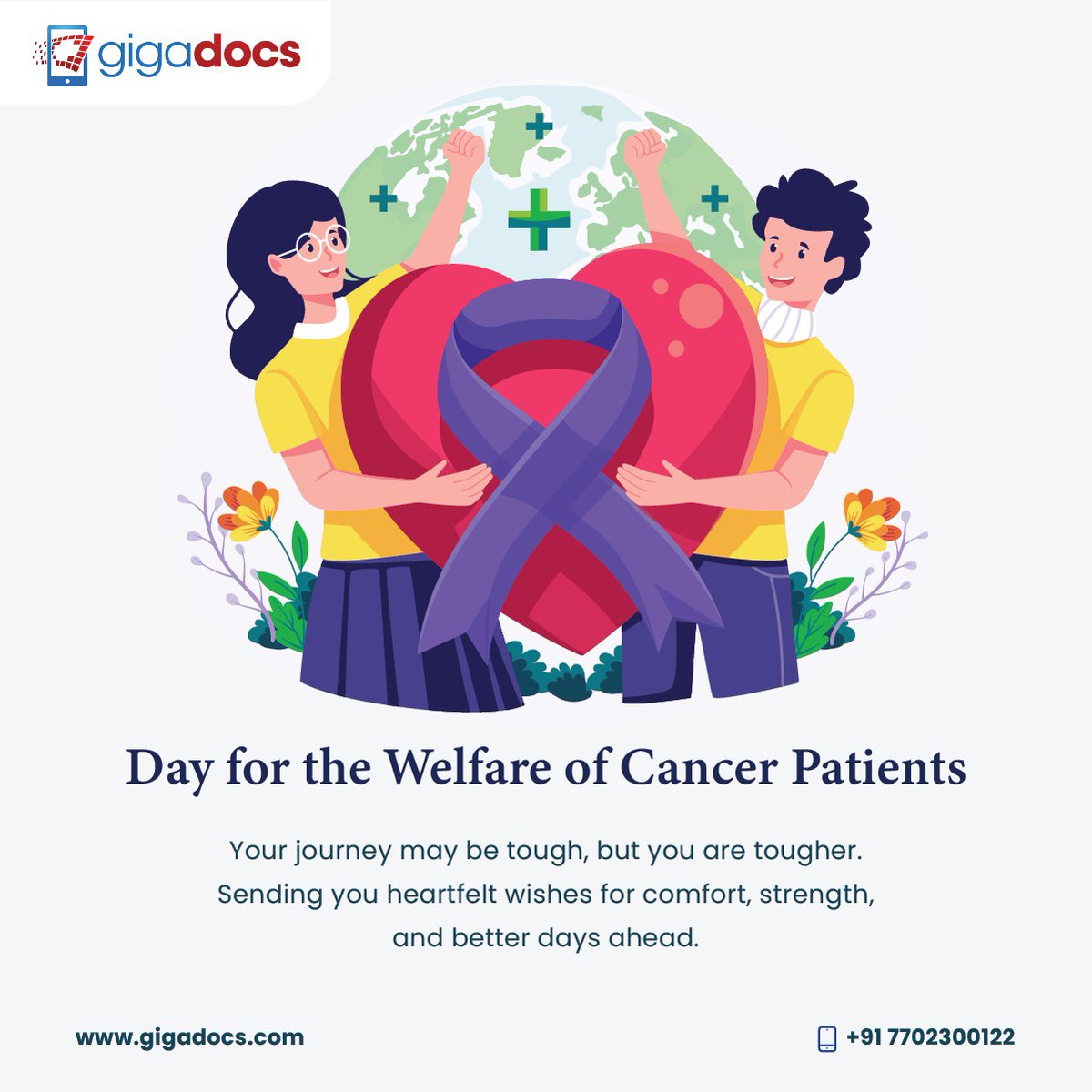 gigadocs's tweet photo. On this Day for the Welfare of Cancer Patients, @Gigadocs salutes your strength and resilience in the face of cancer. May the love and support surrounding you bring comfort and peace to your heart. You are never alone in this battle.
#Cancer #cancerawareness #cancersurvivor https://t.co/0NcZ4OLouV