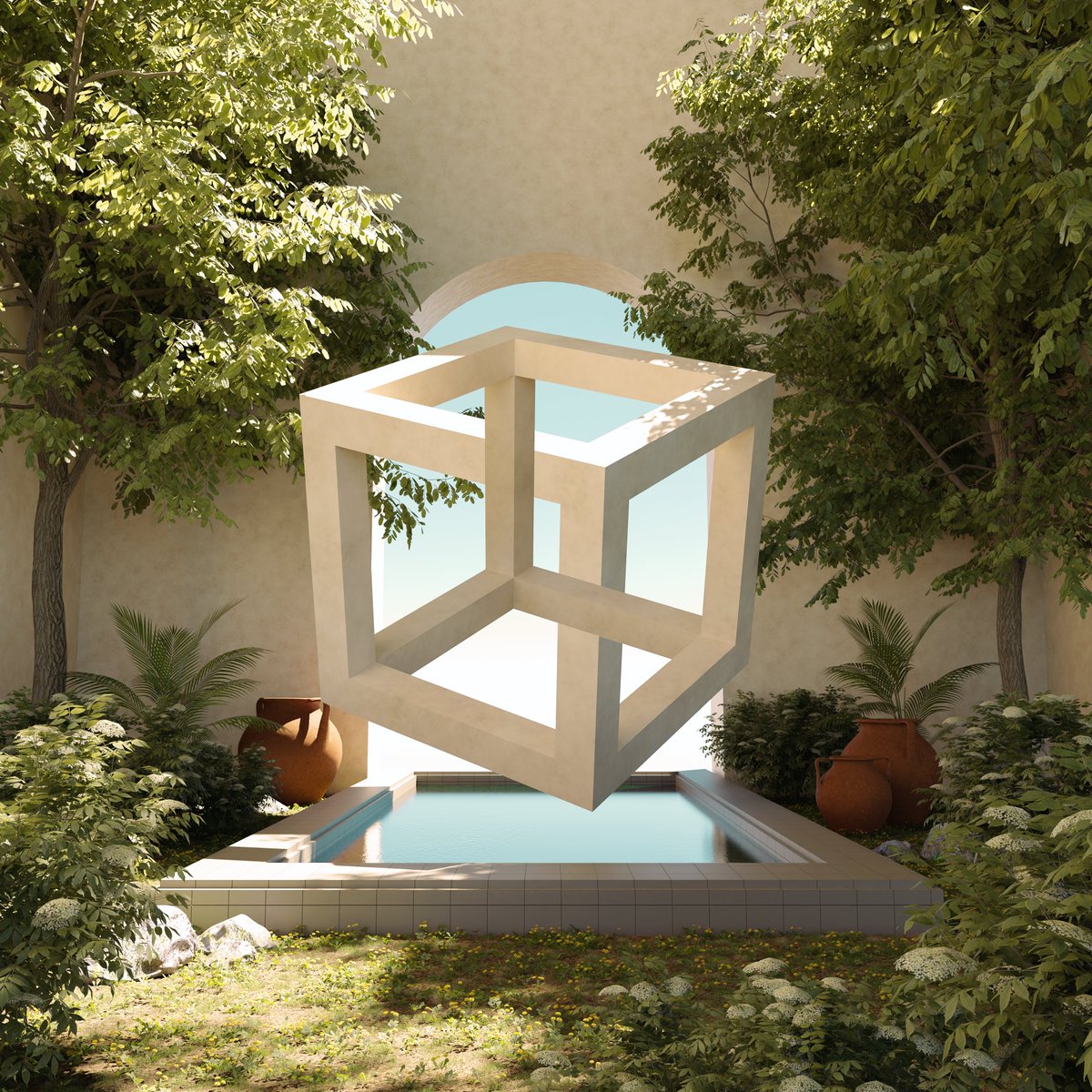 isthis__ivan's tweet photo. 𝘛𝘩𝘦 𝘚𝘢𝘯𝘤𝘵𝘶𝘢𝘳𝘺 🍃
-
In a dreamy setting, the cube attracts observers with its illusory look, reflecting the intricacy of human emotions.
-
Sharing my #TheBuildersBox entry for @TheBuildersDao art competition. @gperpetua_ @joynxyz 🧊 https://t.co/V0Y3aNRepT