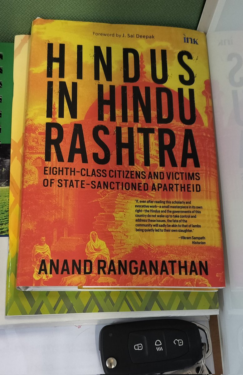 #ReadingRecommendation for all Sanatani friends: “Hindus in Hindu Rashtra” by @ARanganathan72. Received it yesterday from Amazon & reading this #1BestSeller book with great delight