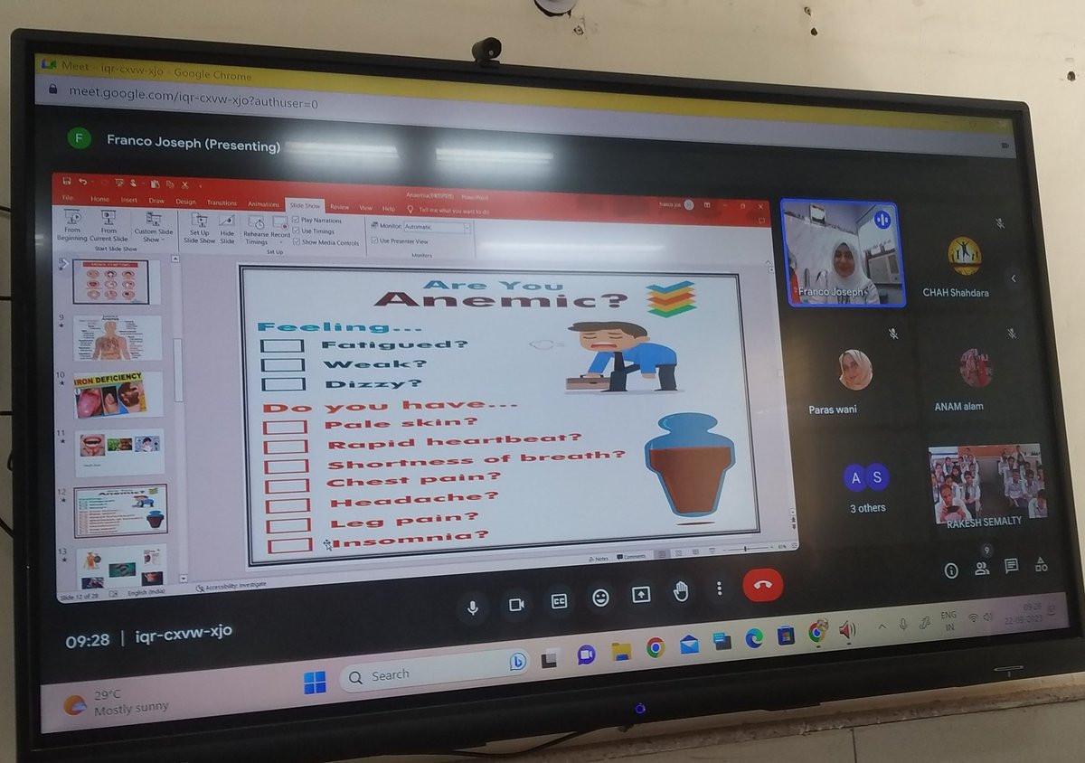 SemaltyRakesh's tweet photo. #SchoolHealthProgramme needs to be prioritized
59% adolescent girls are anemic!
Feeling fatigue,weakness & dizzy, you may be anaemic!
@GtbHospital organized a webinar for students of #AsoseGautampuri in which students interacted with experts in the domain
@ncsl_official
#SDG3 https://t.co/ICrHzscyeg
