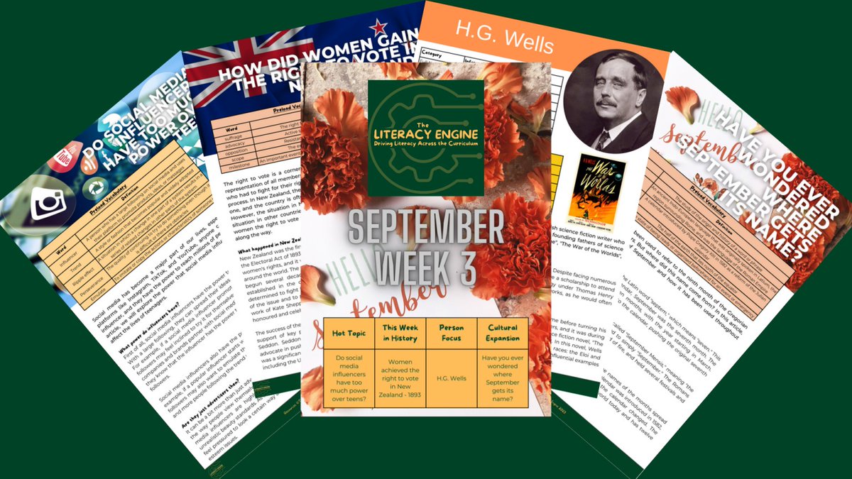 To round out the week in Gears of Thought students will read about where September gets its name.

We explore the topic from the etymology of the name to the evolution of the calendar itself. #CulturalCapital #NonFictionFriday
literacyengine.co.uk/index.php/full…