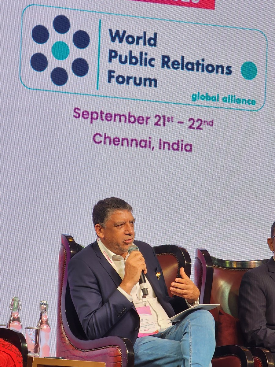 ashishjoseph07's tweet image. Hamilton Das Santos leads a thought-provoking panel discussion on the dynamic landscape of PR and its pivotal role in challenging the world's evolving dynamics.

#PRChallenge
#WPRF2023 🗣️