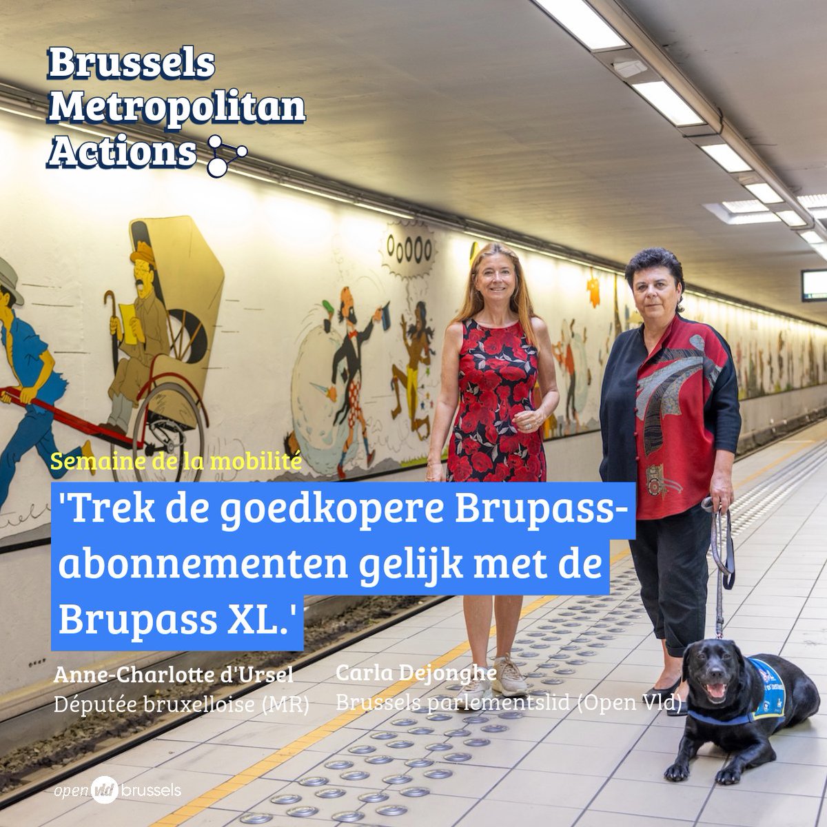 OpenVldBrussel's tweet photo. Tijdens de #WeekvandeMobiliteit schuiven
@achdursel en @DejongheCarla verschillende voorstellen naar voren om #mobiliteit in de #BrusselsMetropolitanRegion te verbeteren.
👉 « Offrons les mêmes abonnements #BrupassXL, valable dans et autour de Bruxelles, que #Brupass. » https://t.co/rGOO9VuGwR