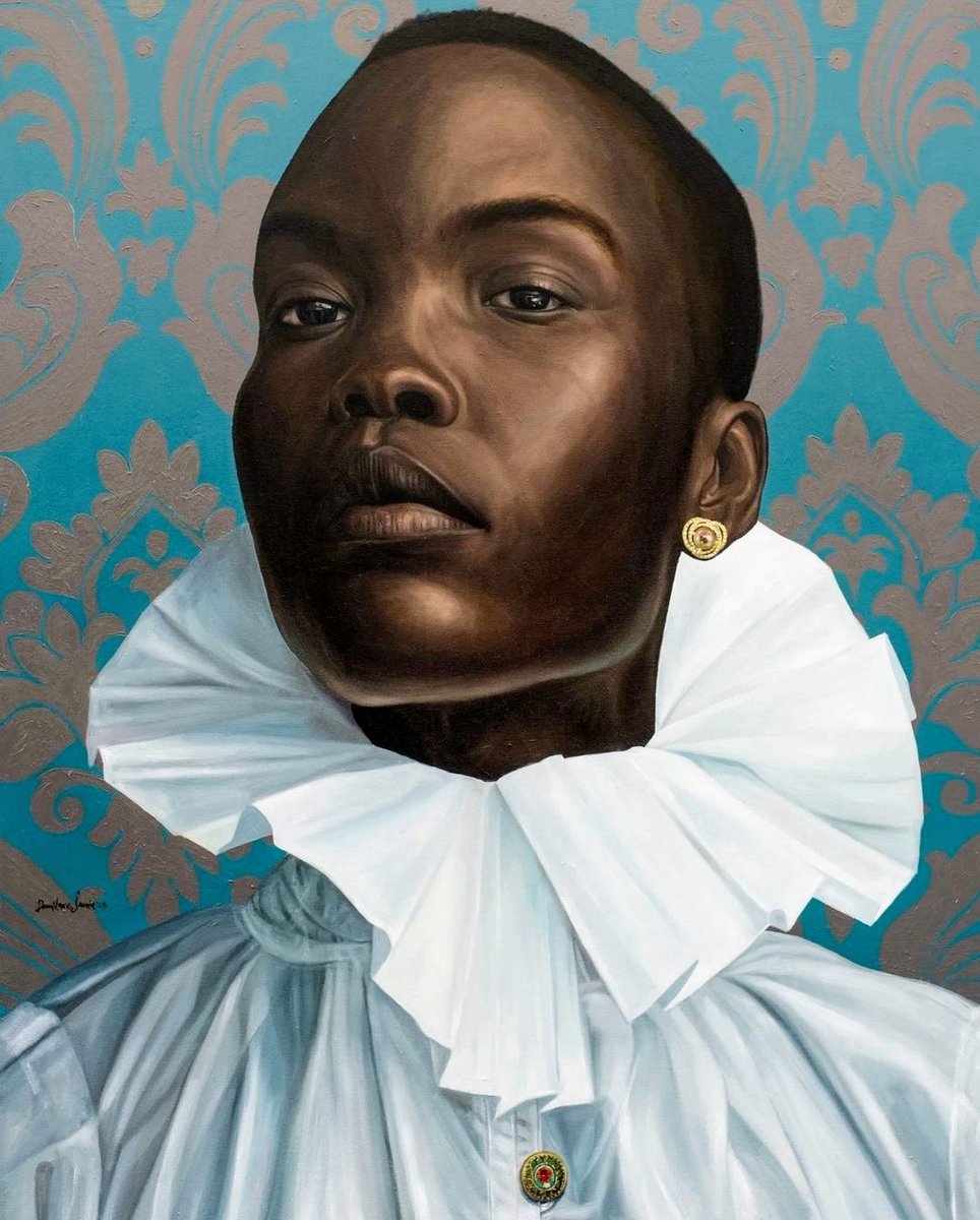 "Imperial Dignity"
The Art of Damilare Jamiu Kanyinsola
Oil and acrylic on Canvas

#DamilareJamiuKanyinsola #Nigerianartist #contemporaryblackart #pimplesartplatform