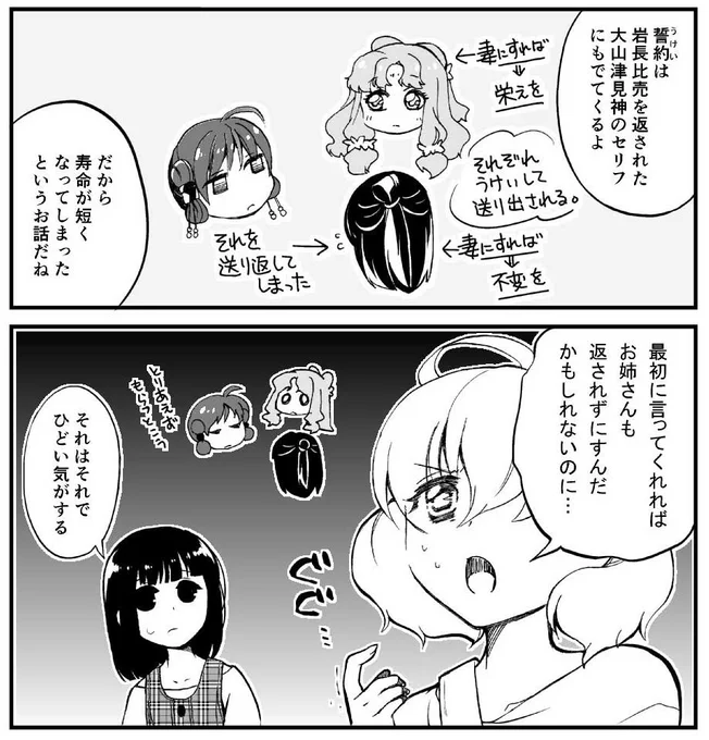 岩長姫についても近いこと描いてた 