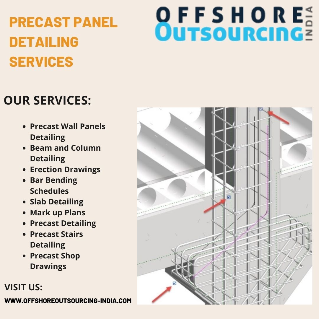 #OffshoreOutsourcingIndia is proud to be one of the pioneers in providing #PrecastPanelDetailing

Visit us:
shorturl.at/inF89

#PrecastWallPanelsDetailing #BeamandColumnDetailing #ErectionDrawings #BarBendingSchedules #SlabDetailing #MarkupPlans #PrecastDetailing