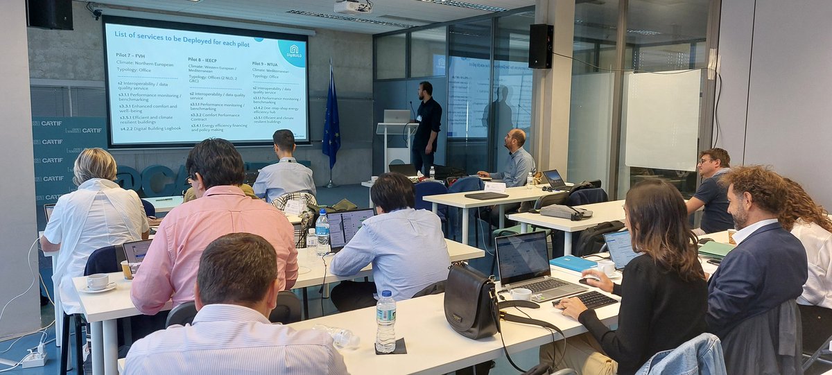 DigiBUILDeu's tweet photo. 🔴 @PetteriRekomaa from @ForumVirium presenting the updates from the #Helsinki pilot with focus on #climateresilient buildings.
#digitaltwin #buildingstock #EnergyEfficiency
@HorizonEU https://t.co/44xLrOQe1C