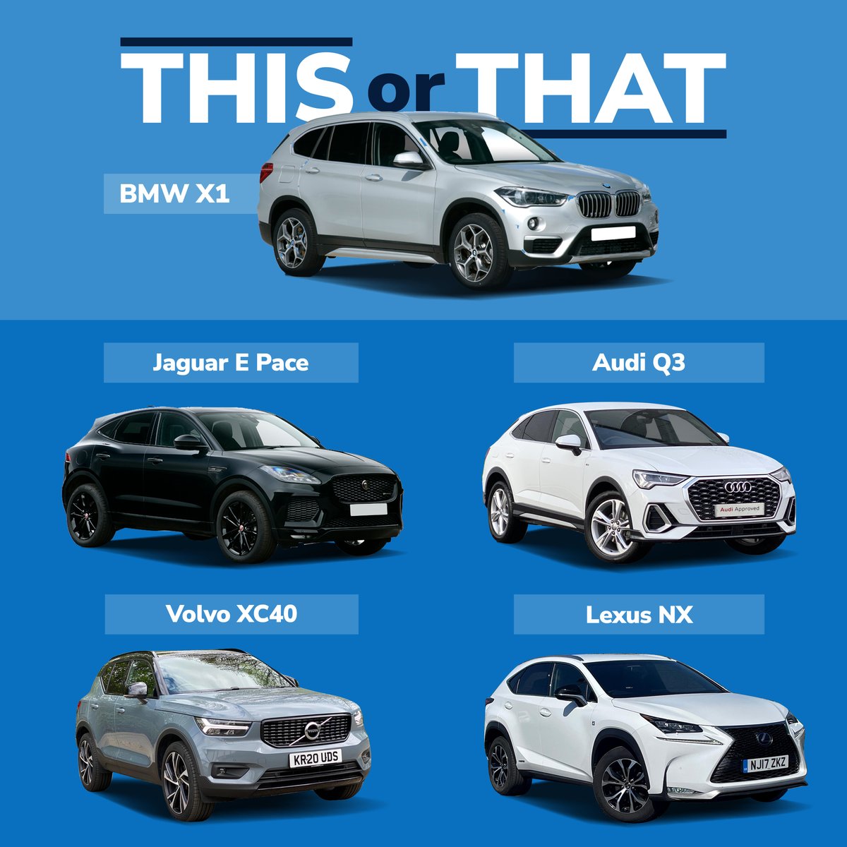 🚗🌟 It's time to pick your favorite! Which one of our vehicles steals the spotlight? Let us know in the comments which car stands out for you. Our lineup is filled with head-turners that are sure to impress. Show some love to your top choice! #ChooseLookers #ThisOrThat