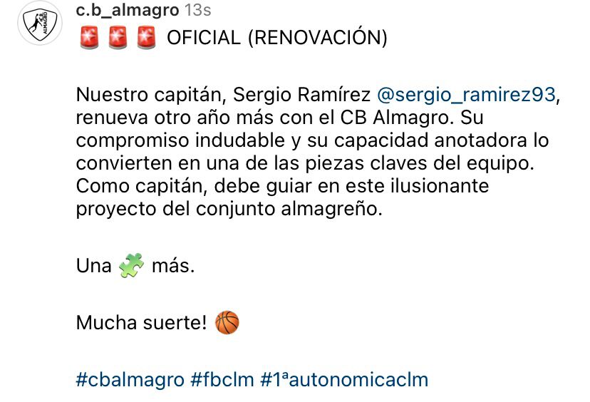 🚨🚨🚨 OFICIAL (RENOVACIÓN)

Nuestro capitán <a href="/Sergio_Ramirez5/">Sergio Ramirez</a> volverá a comandar la nave del equipo senior una temporada más.