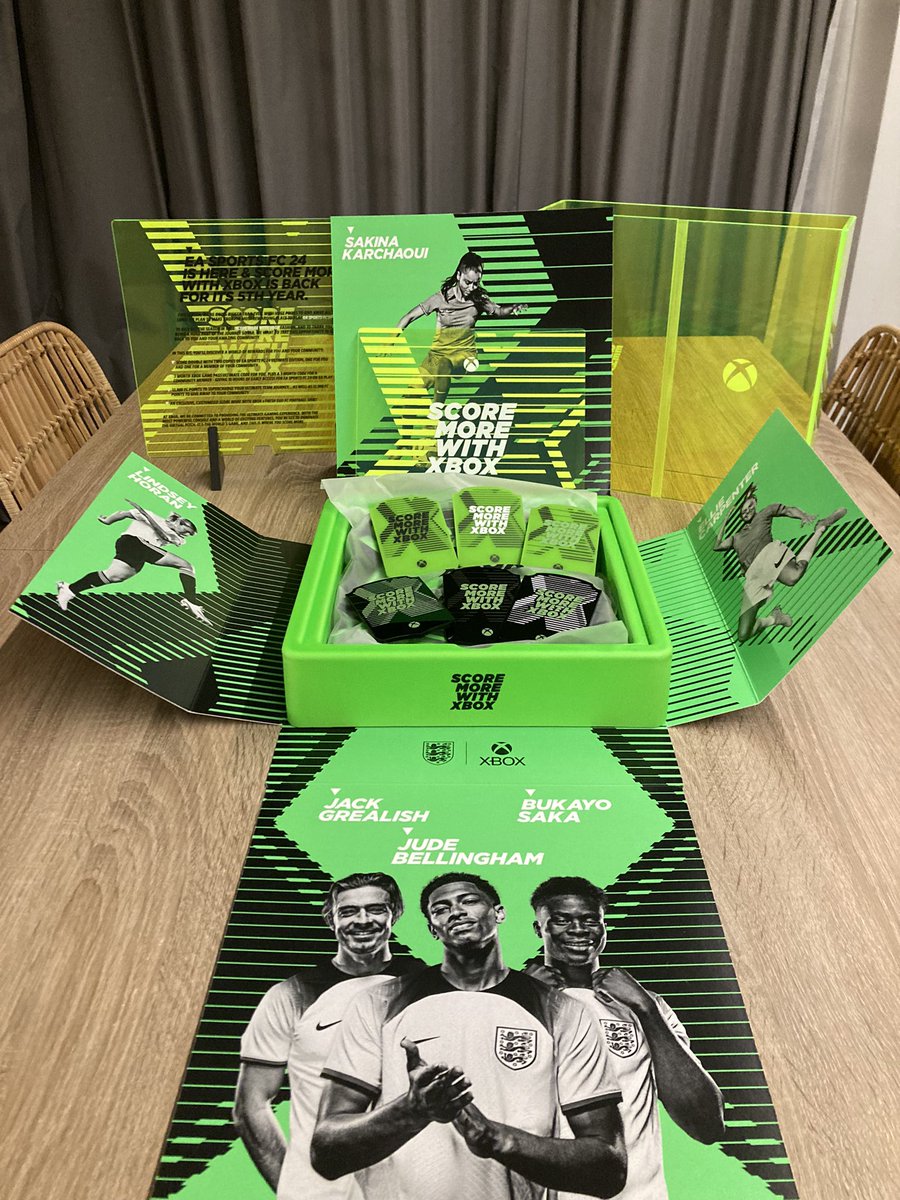 It’s that time again! Massive thank you to @xboxuk for sending us another #Scoremorewithxbox package 💚 give this a retweet for a chance to win some prizes x