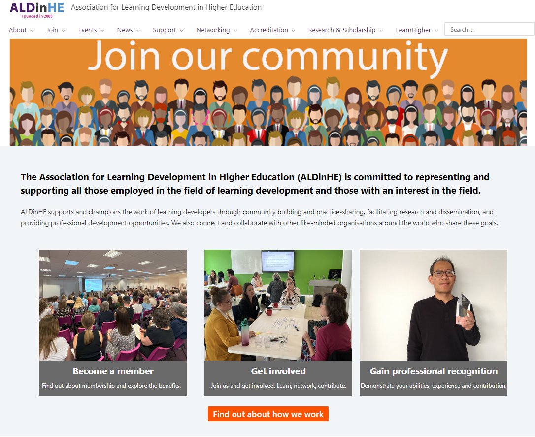 aldinhe_LH's tweet image. Hello! 📣We've given the ALDinHE website homepage an update. 💻Take a look >> aldinhe.ac.uk  Happy Autumn Equinox!  #LoveLD #LearningDevelopment #LearningDevelopers